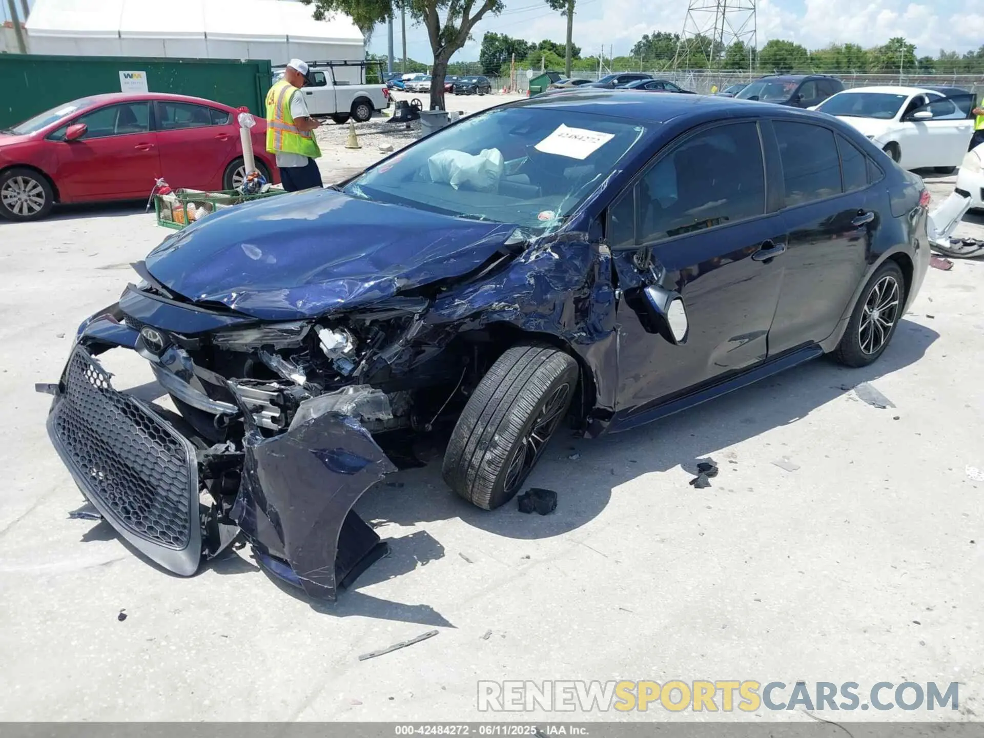 2 Photograph of a damaged car JTDEPMAE0MJ127754 TOYOTA COROLLA 2021