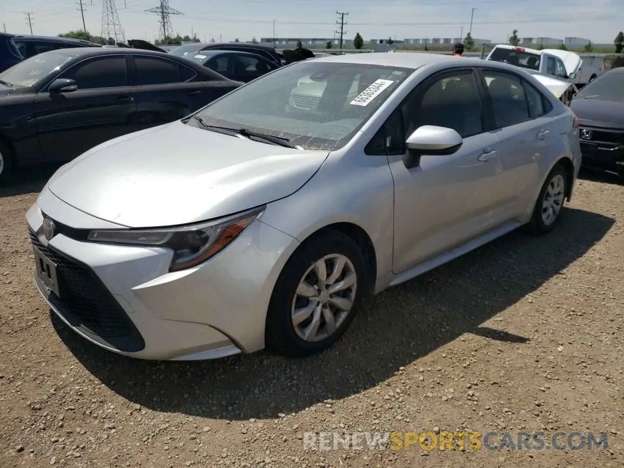 1 Photograph of a damaged car JTDEPMAE0MJ128337 TOYOTA COROLLA 2021
