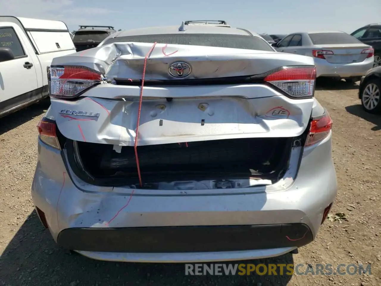 6 Photograph of a damaged car JTDEPMAE0MJ128337 TOYOTA COROLLA 2021