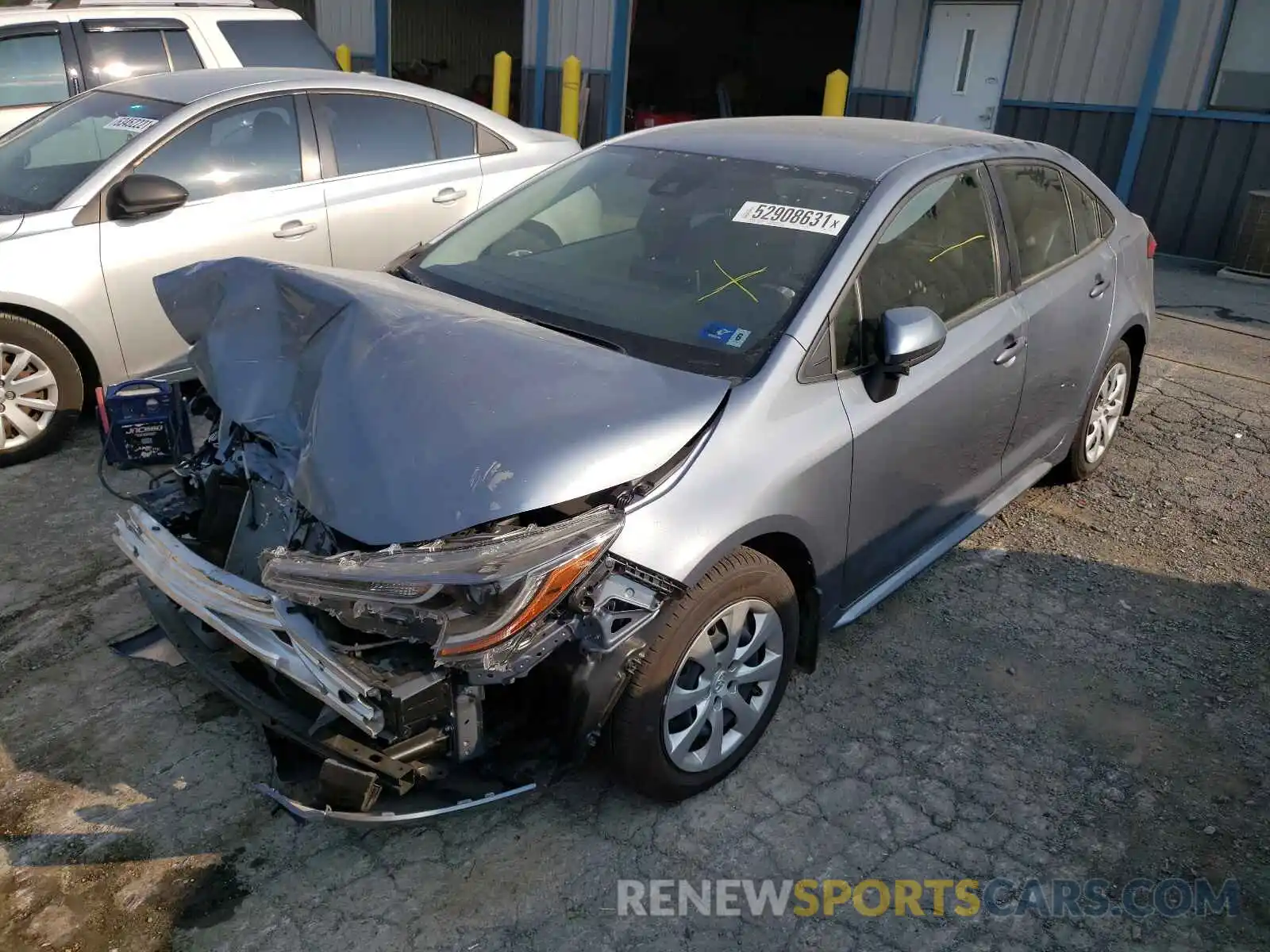 2 Photograph of a damaged car JTDEPMAE0MJ129214 TOYOTA COROLLA 2021