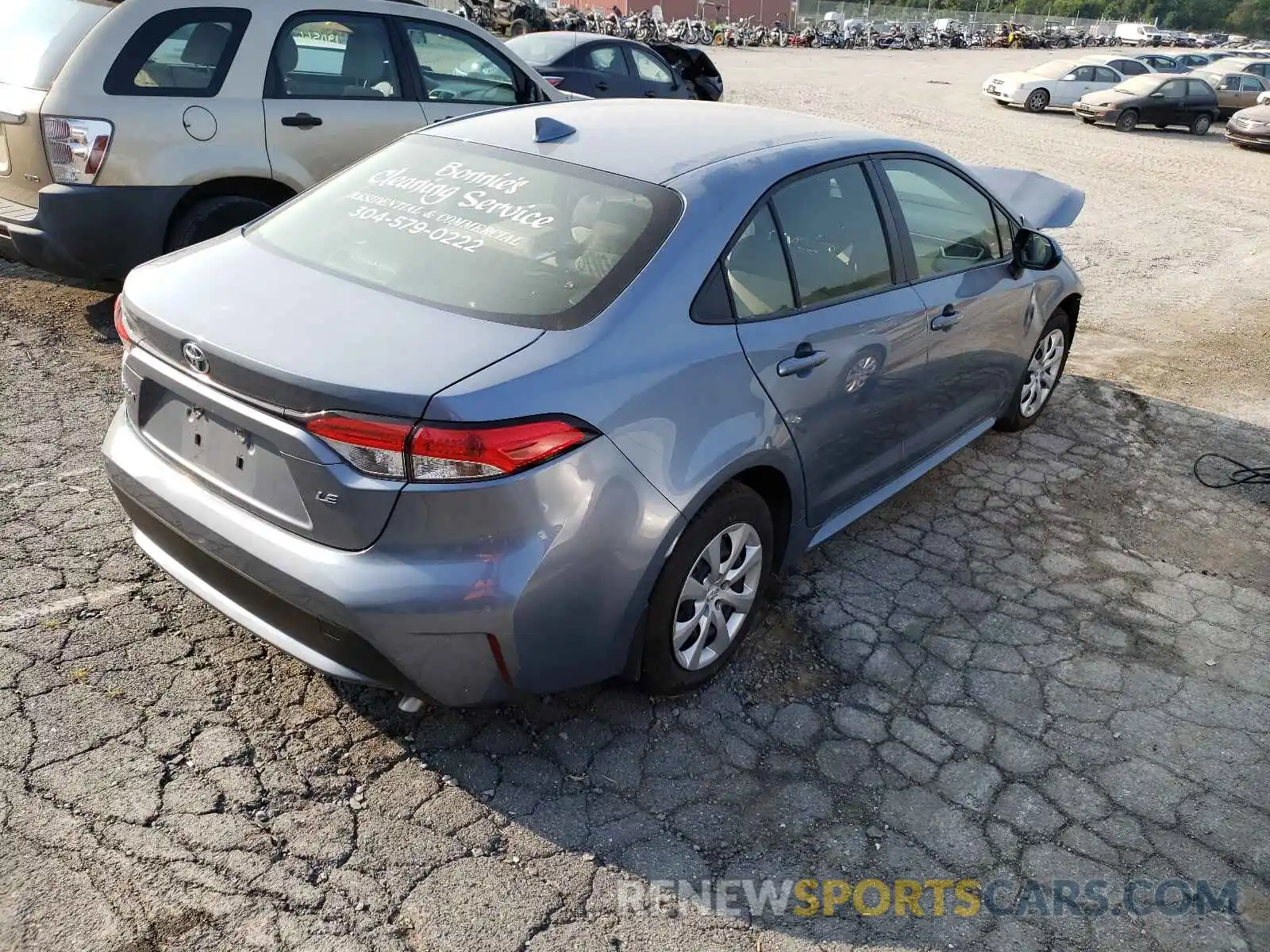 4 Photograph of a damaged car JTDEPMAE0MJ129214 TOYOTA COROLLA 2021