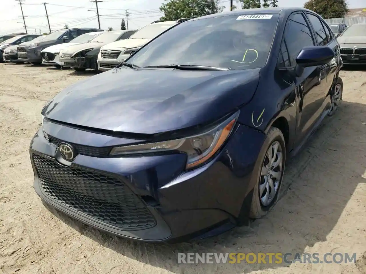 2 Photograph of a damaged car JTDEPMAE0MJ134414 TOYOTA COROLLA 2021