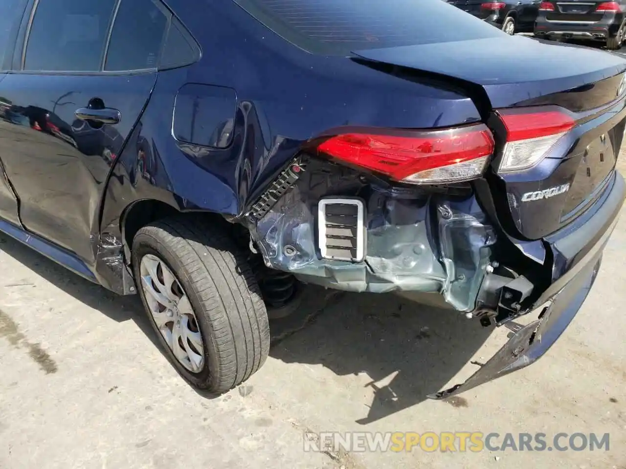 9 Photograph of a damaged car JTDEPMAE0MJ134414 TOYOTA COROLLA 2021