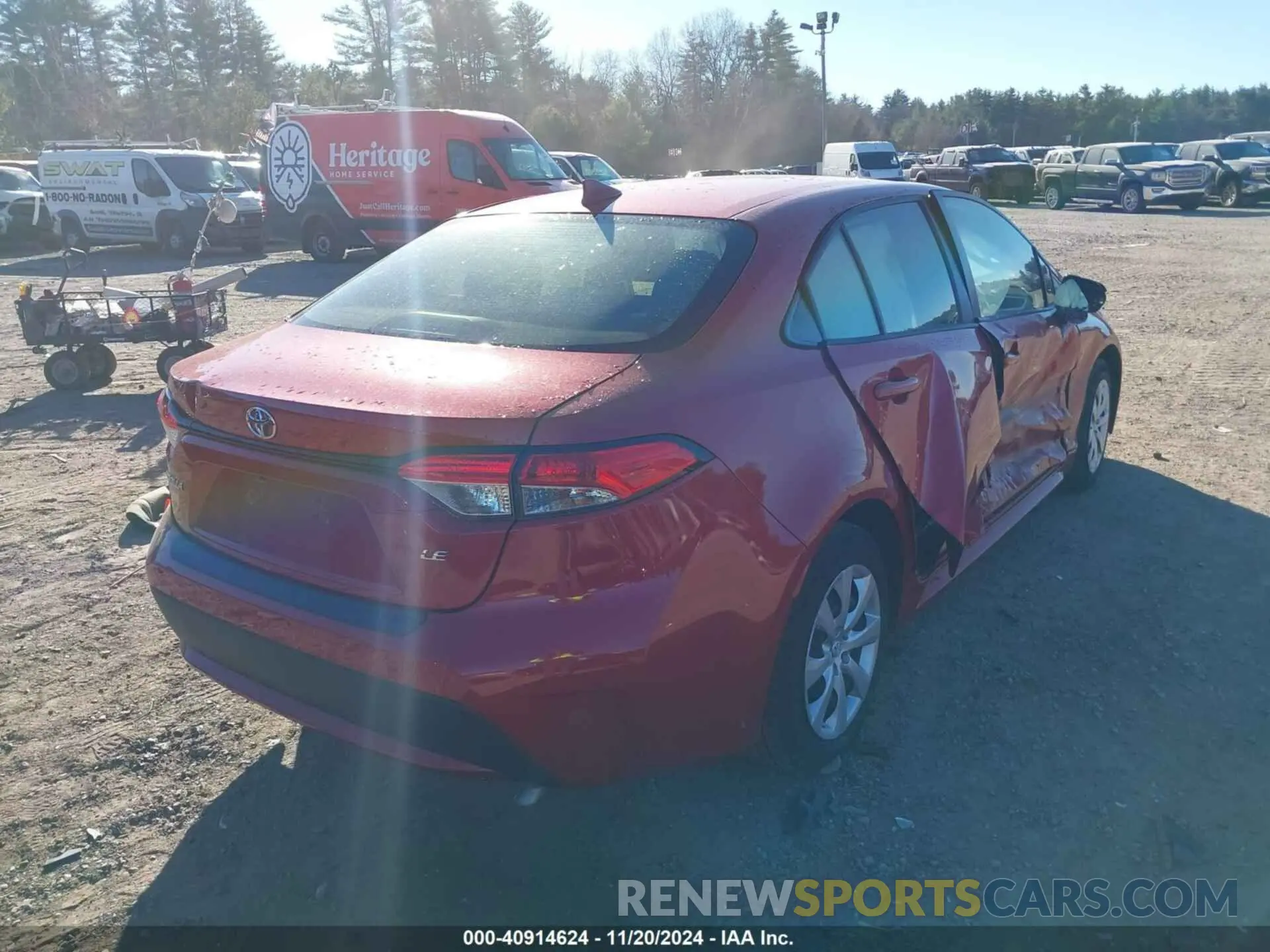 4 Photograph of a damaged car JTDEPMAE0MJ135594 TOYOTA COROLLA 2021