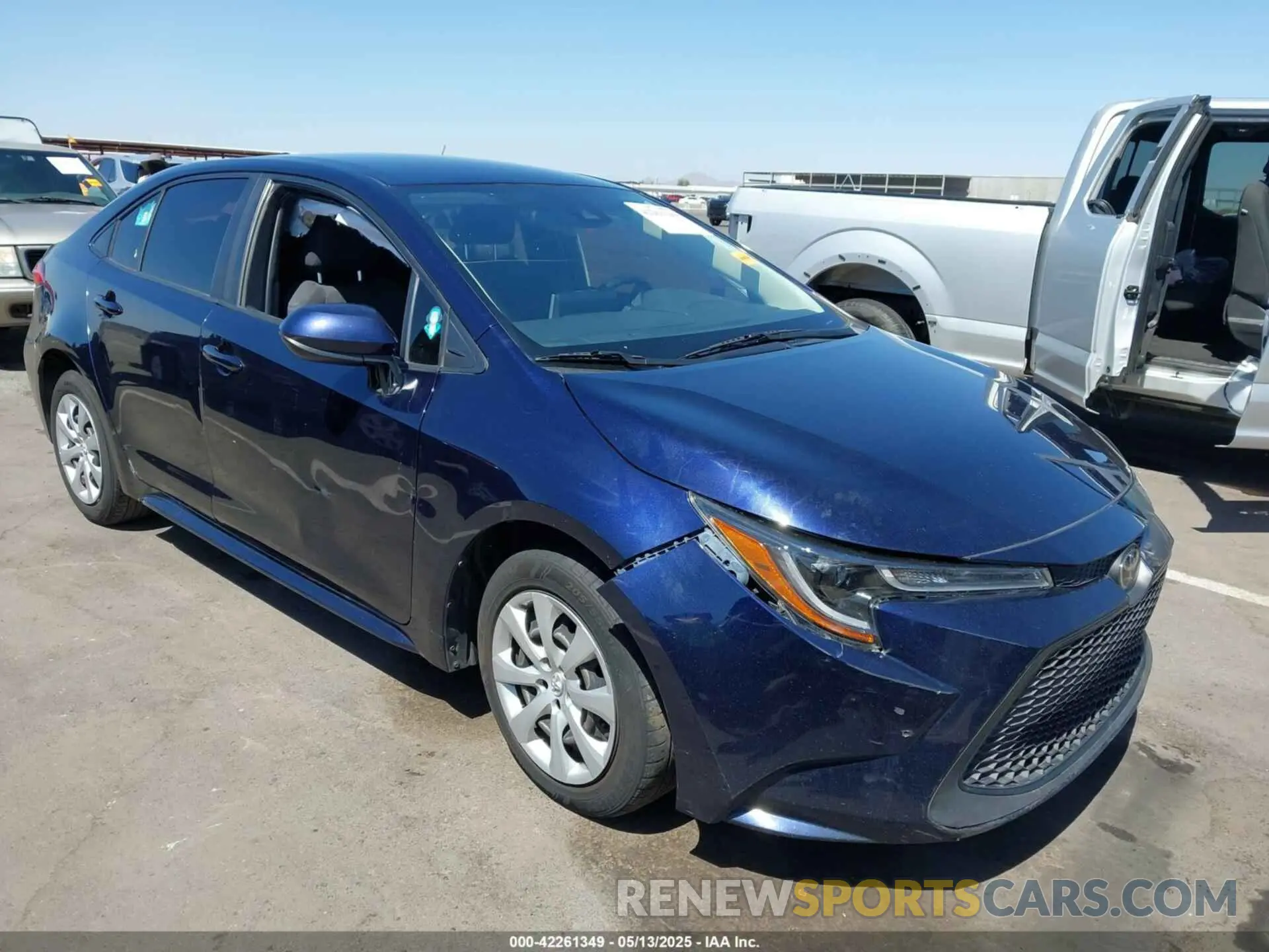 1 Photograph of a damaged car JTDEPMAE0MJ136566 TOYOTA COROLLA 2021