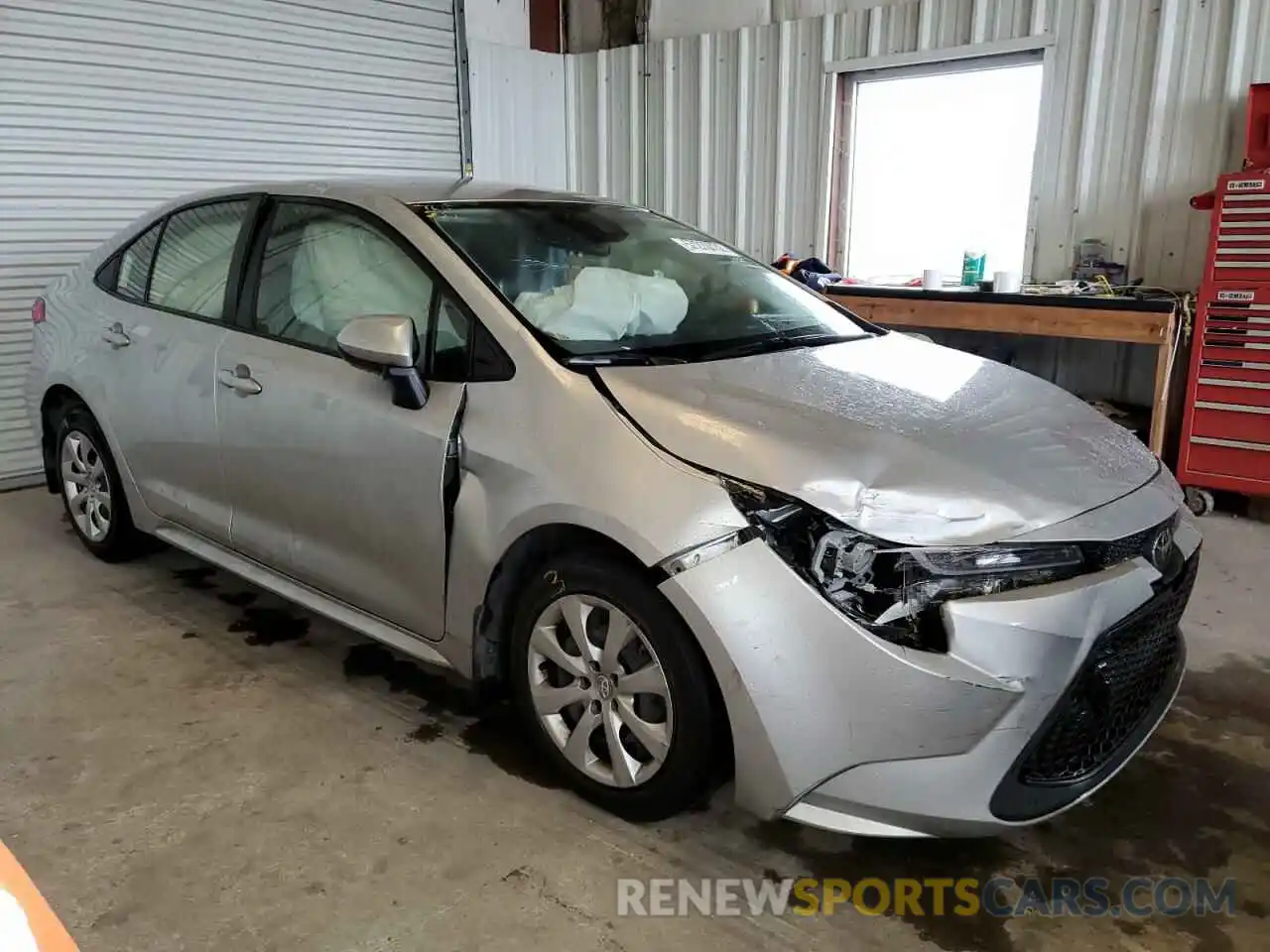 1 Photograph of a damaged car JTDEPMAE0MJ139631 TOYOTA COROLLA 2021