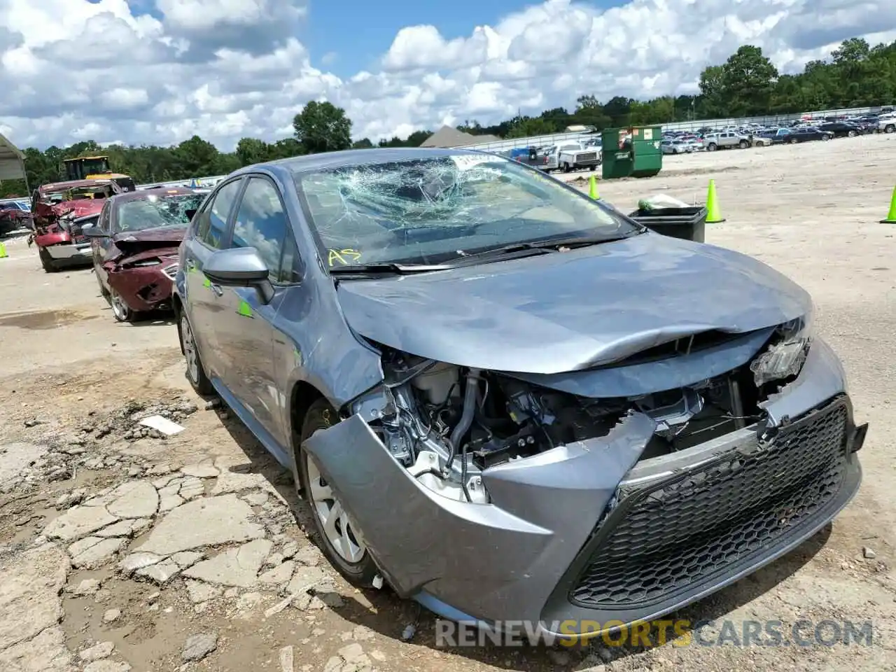 1 Photograph of a damaged car JTDEPMAE0MJ143579 TOYOTA COROLLA 2021