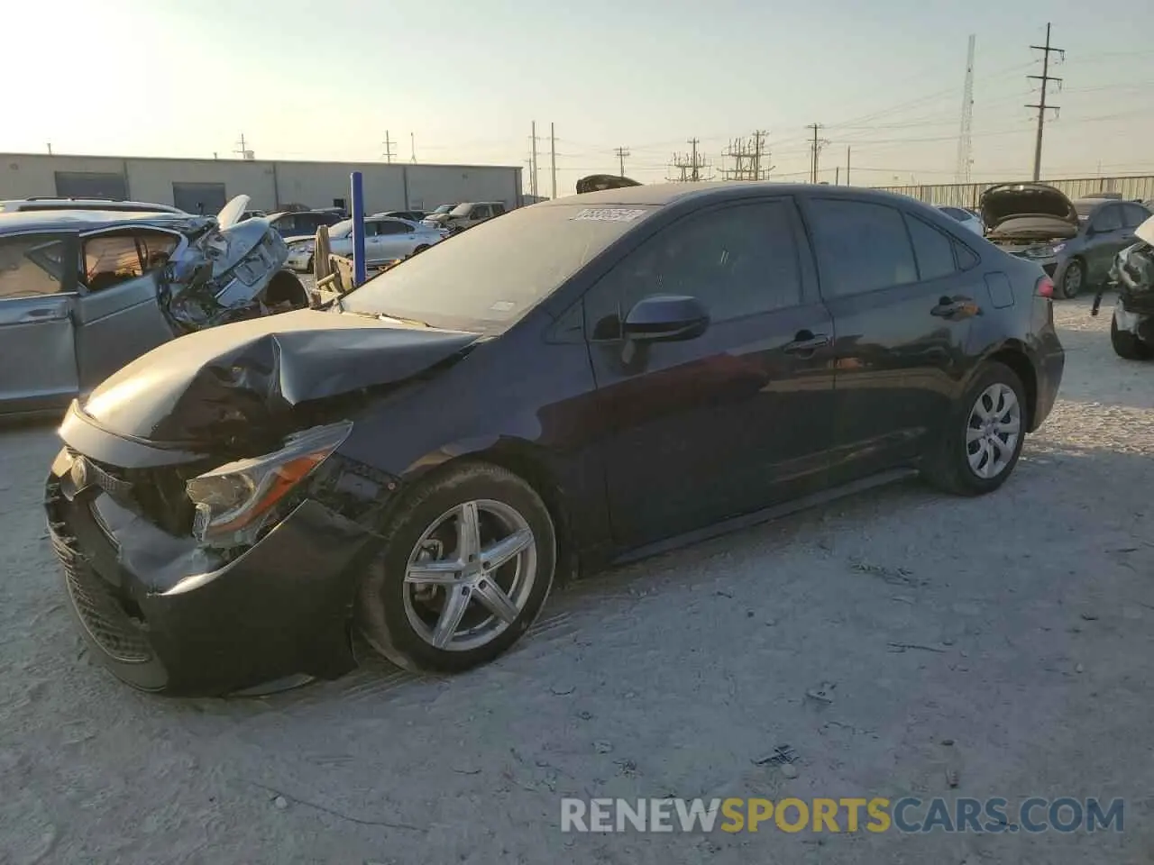 1 Photograph of a damaged car JTDEPMAE0MJ147731 TOYOTA COROLLA 2021