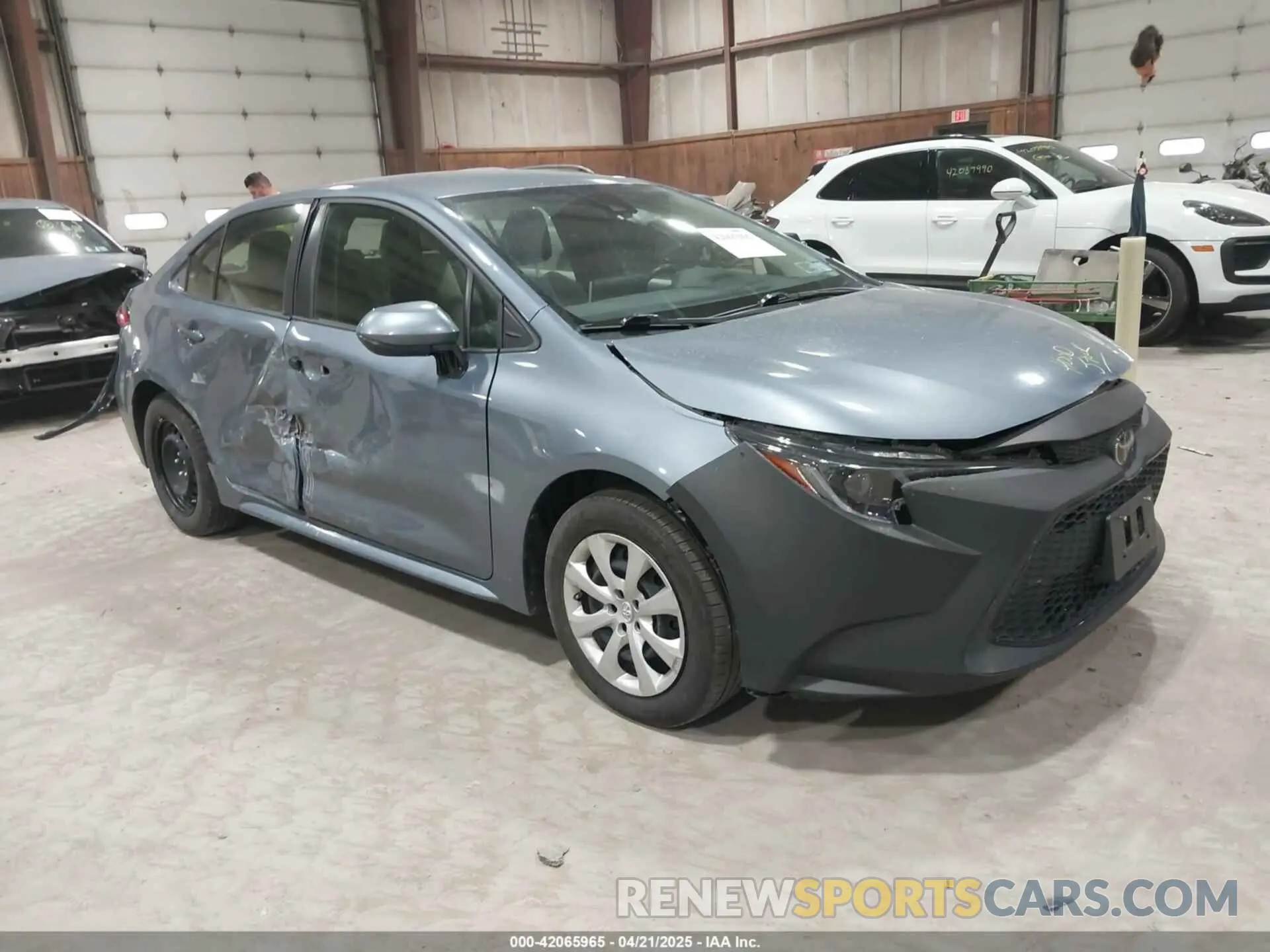 1 Photograph of a damaged car JTDEPMAE0MJ151357 TOYOTA COROLLA 2021