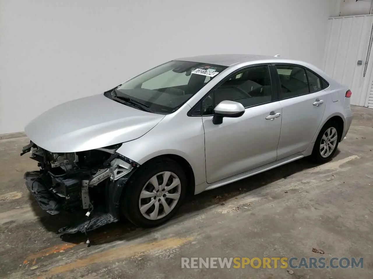 1 Photograph of a damaged car JTDEPMAE0MJ152752 TOYOTA COROLLA 2021