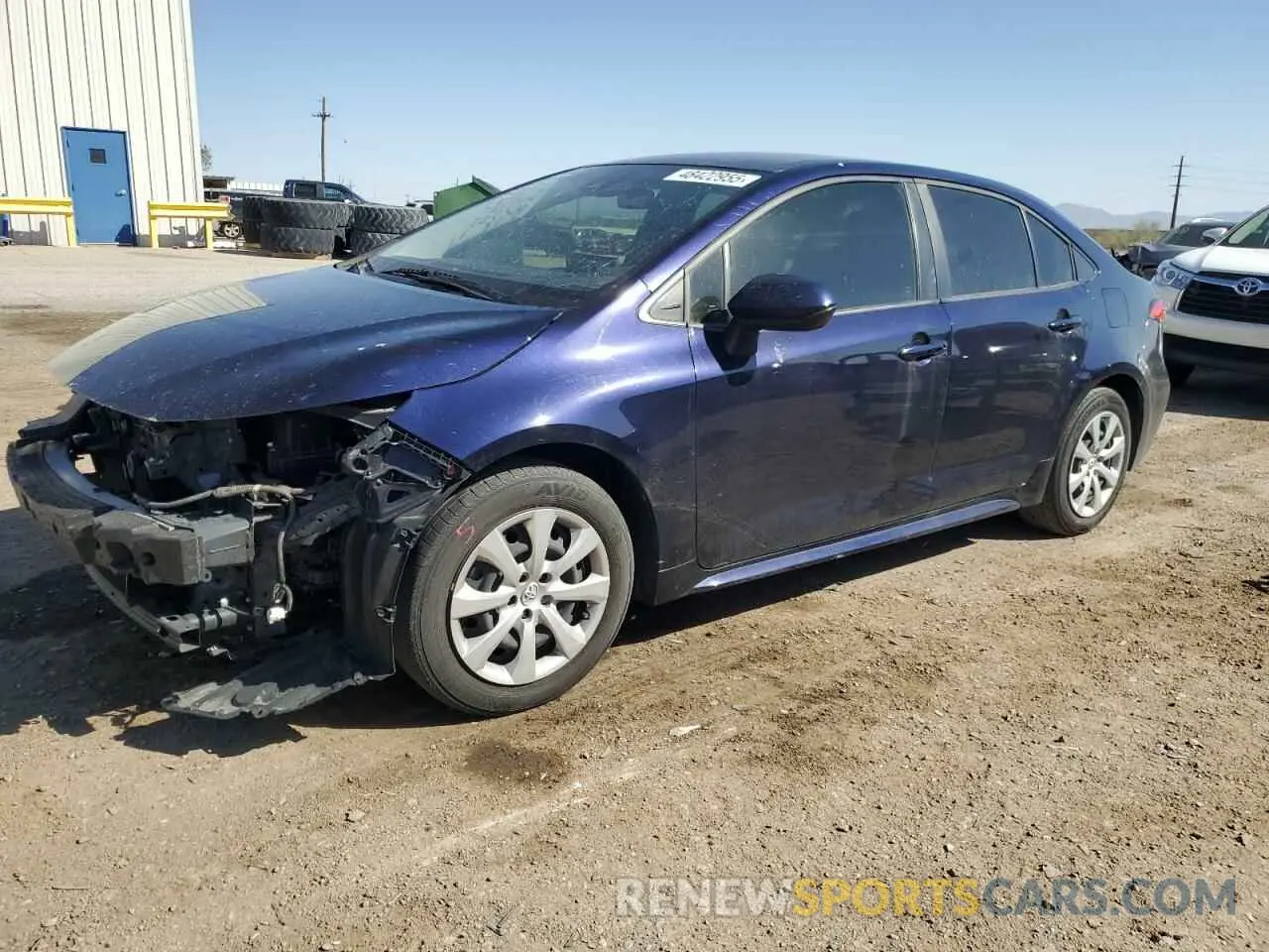 1 Photograph of a damaged car JTDEPMAE0MJ154307 TOYOTA COROLLA 2021