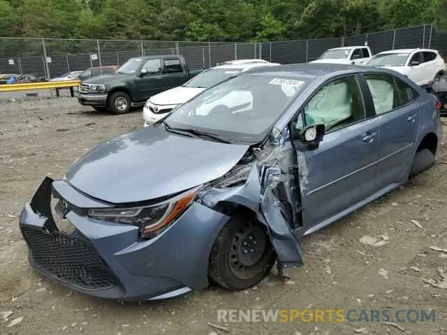 1 Photograph of a damaged car JTDEPMAE0MJ160673 TOYOTA COROLLA 2021
