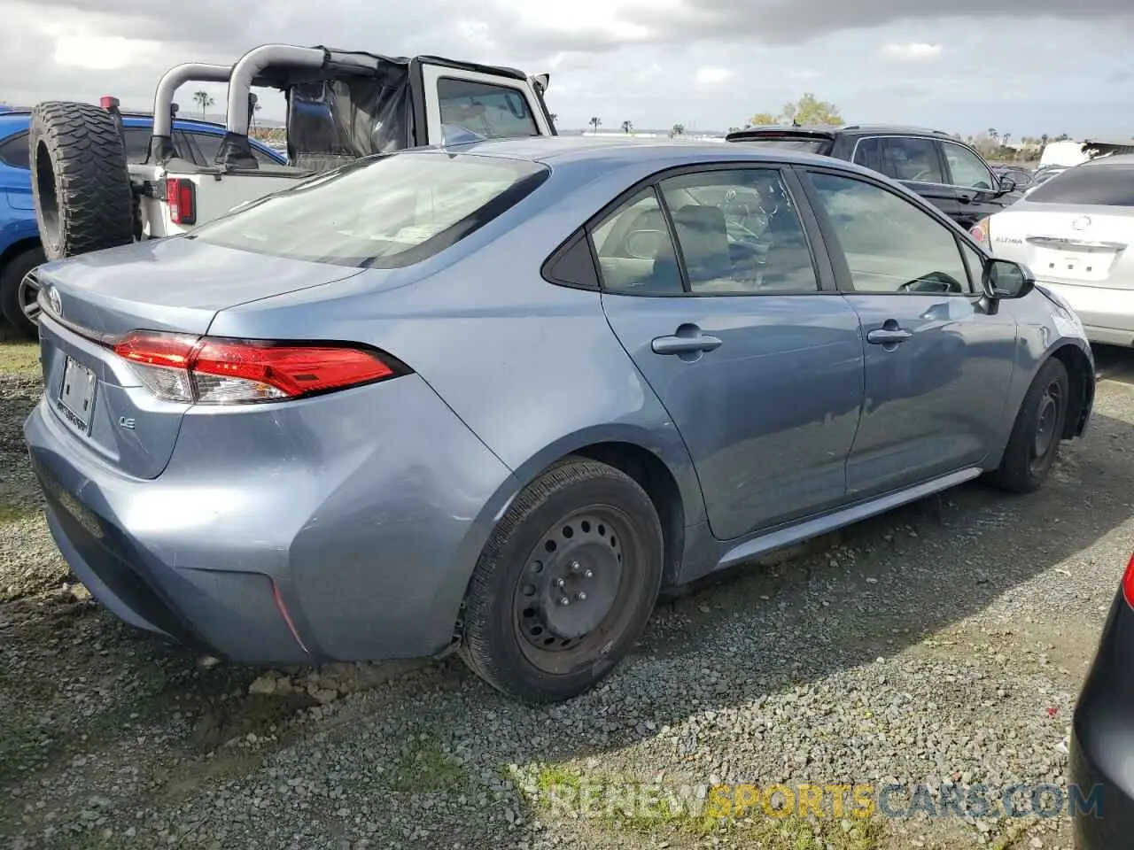3 Photograph of a damaged car JTDEPMAE0MJ164464 TOYOTA COROLLA 2021