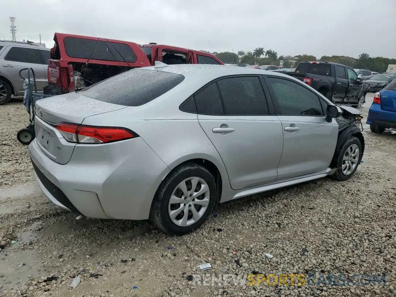 3 Photograph of a damaged car JTDEPMAE0MJ171589 TOYOTA COROLLA 2021