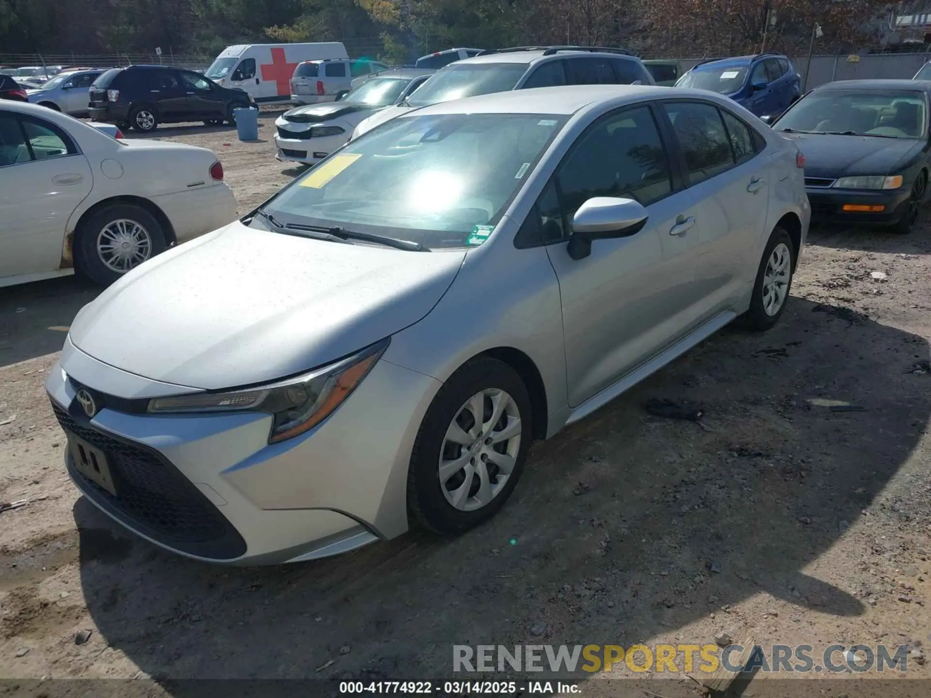 2 Photograph of a damaged car JTDEPMAE0MJ178834 TOYOTA COROLLA 2021
