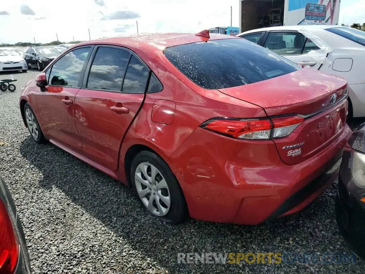 2 Photograph of a damaged car JTDEPMAE0MJ188456 TOYOTA COROLLA 2021
