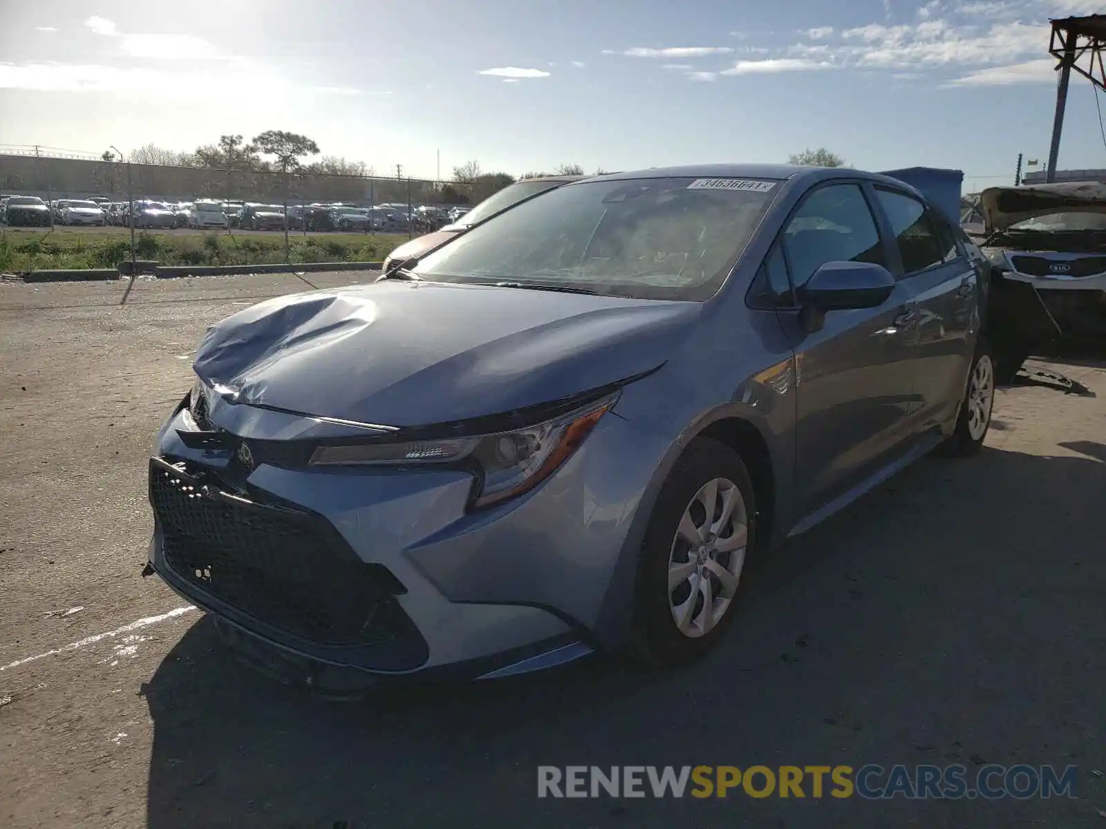 2 Photograph of a damaged car JTDEPMAE1MJ118979 TOYOTA COROLLA 2021