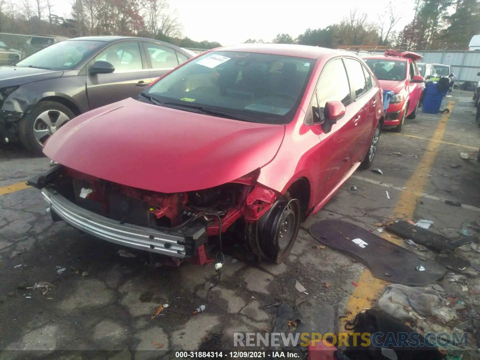 2 Photograph of a damaged car JTDEPMAE1MJ129691 TOYOTA COROLLA 2021