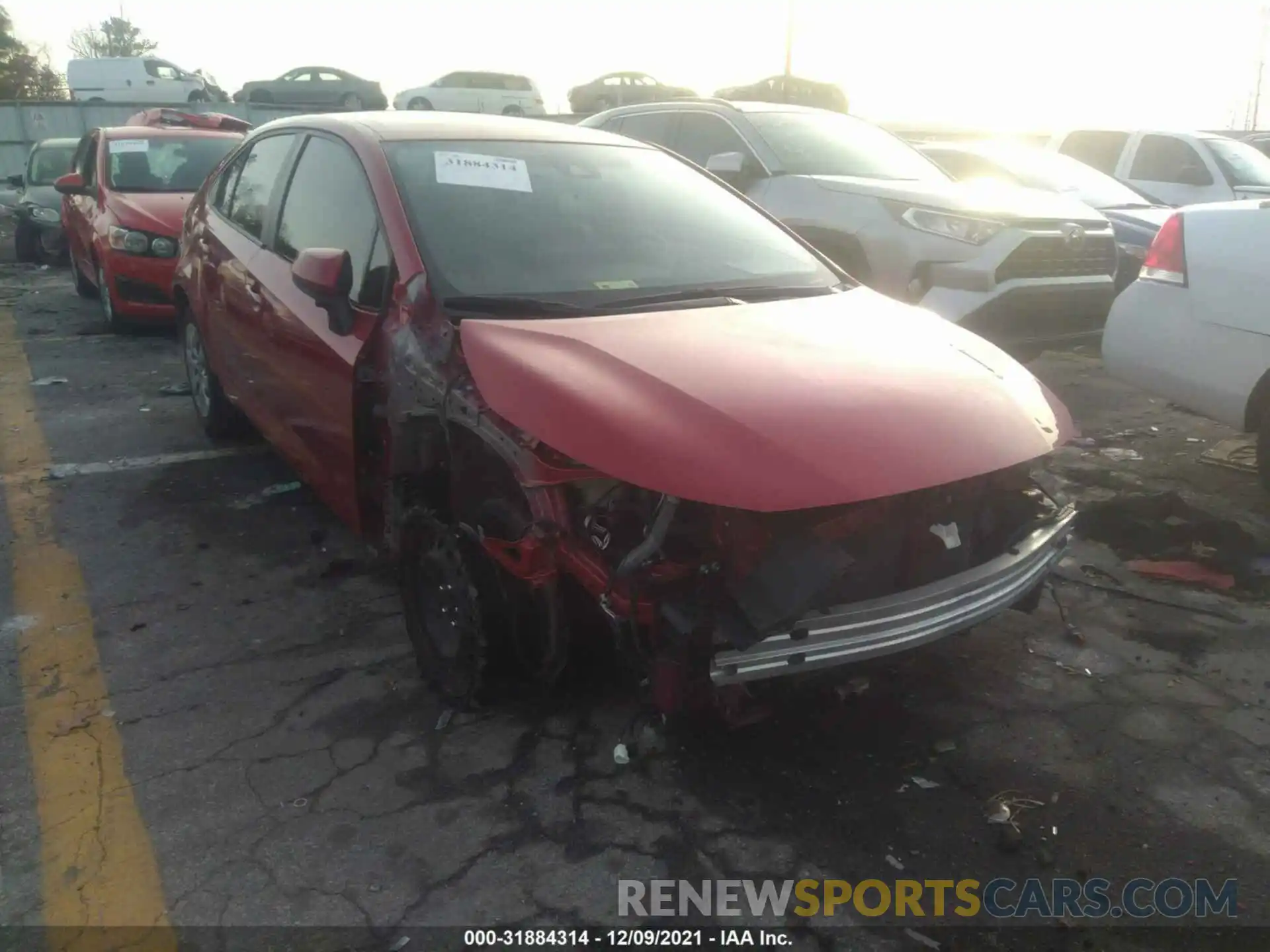 6 Photograph of a damaged car JTDEPMAE1MJ129691 TOYOTA COROLLA 2021