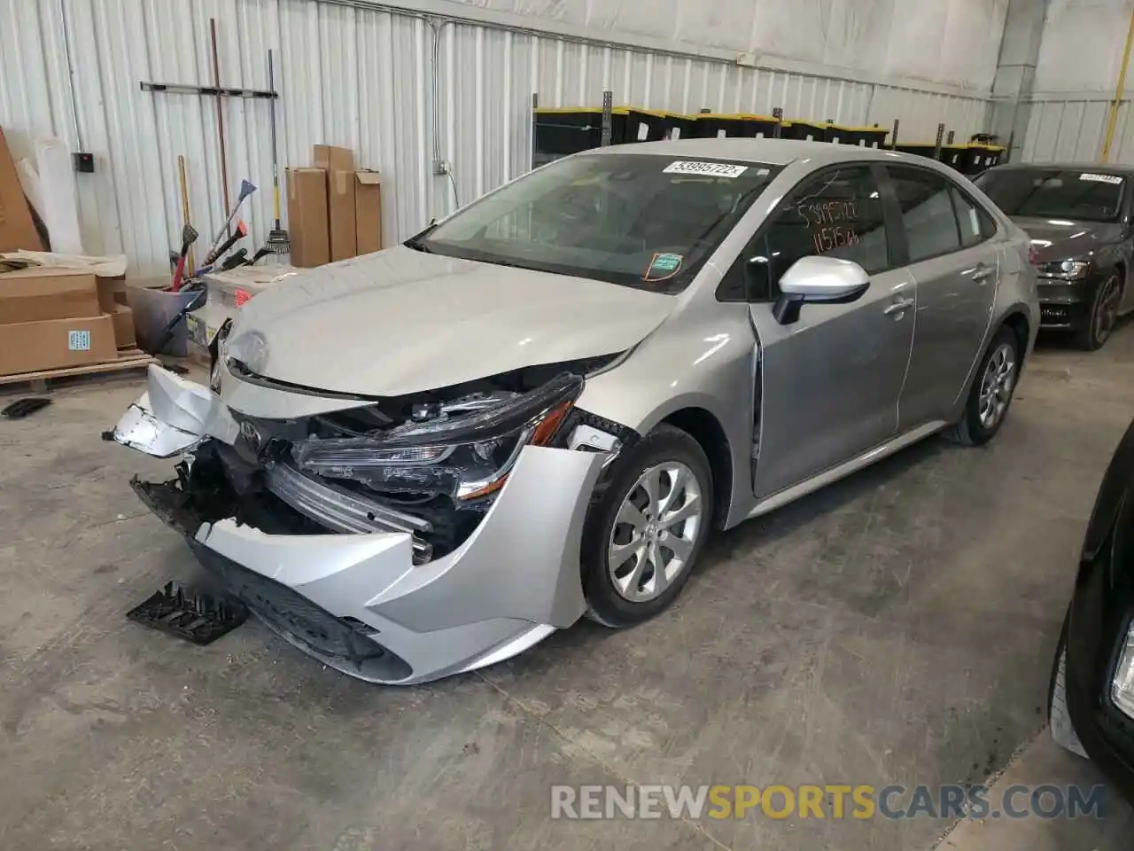 2 Photograph of a damaged car JTDEPMAE1MJ130968 TOYOTA COROLLA 2021