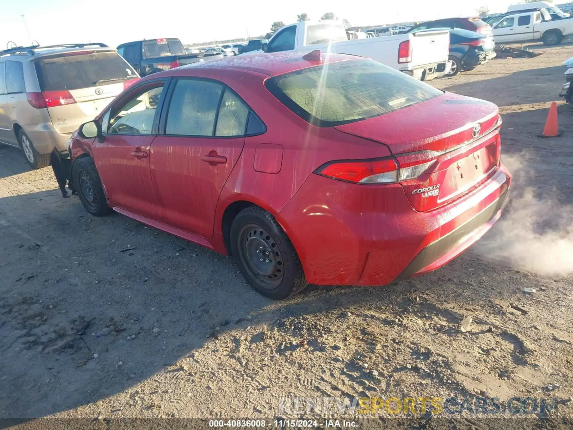 3 Photograph of a damaged car JTDEPMAE1MJ134454 TOYOTA COROLLA 2021