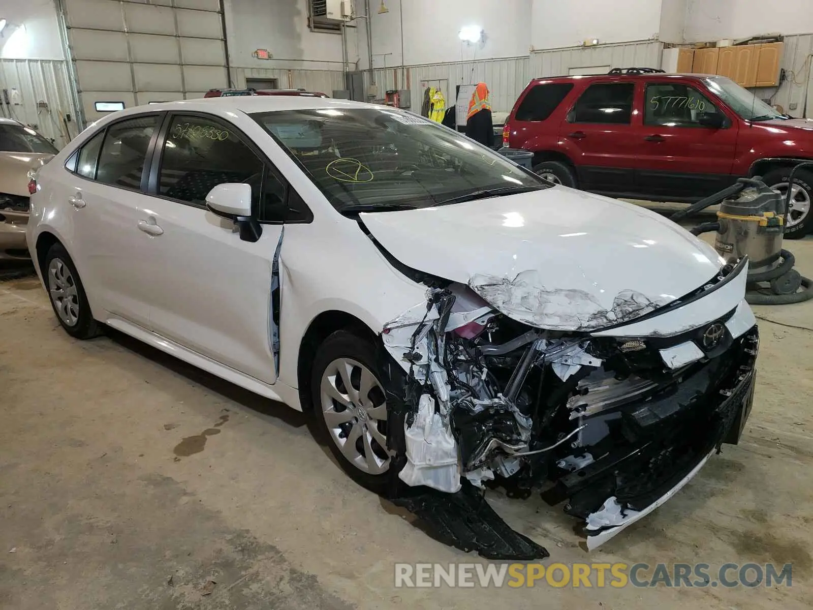 1 Photograph of a damaged car JTDEPMAE1MJ134518 TOYOTA COROLLA 2021