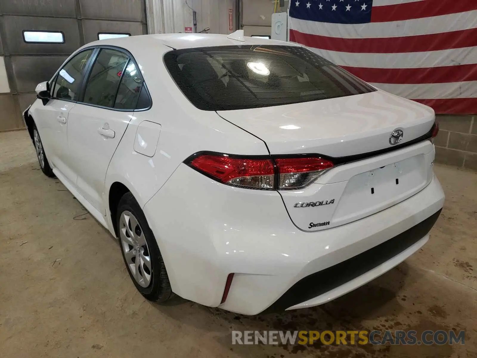 3 Photograph of a damaged car JTDEPMAE1MJ134518 TOYOTA COROLLA 2021