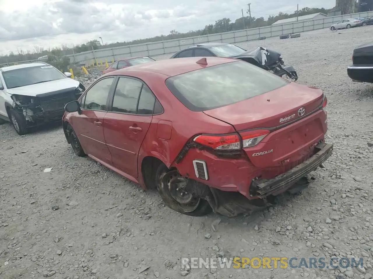 2 Photograph of a damaged car JTDEPMAE1MJ138648 TOYOTA COROLLA 2021
