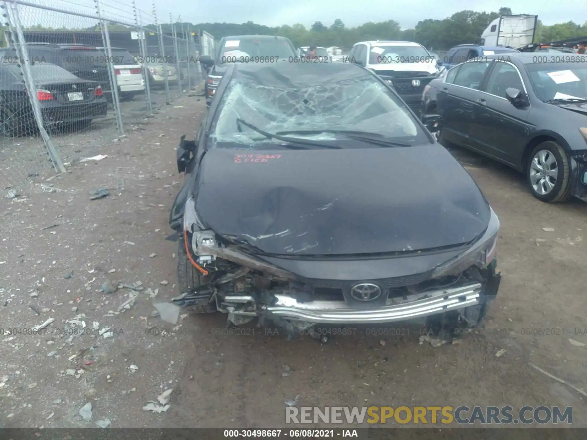 6 Photograph of a damaged car JTDEPMAE1MJ143526 TOYOTA COROLLA 2021