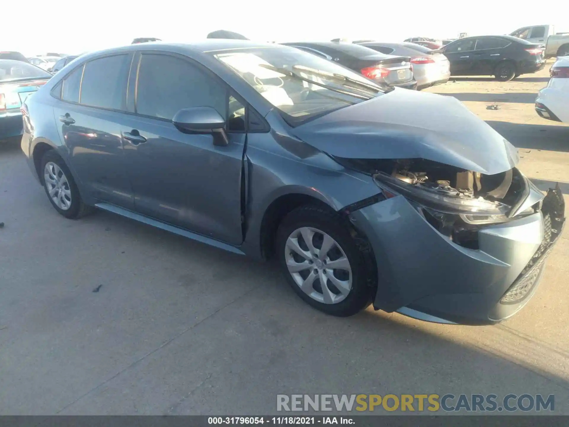 1 Photograph of a damaged car JTDEPMAE1MJ146586 TOYOTA COROLLA 2021