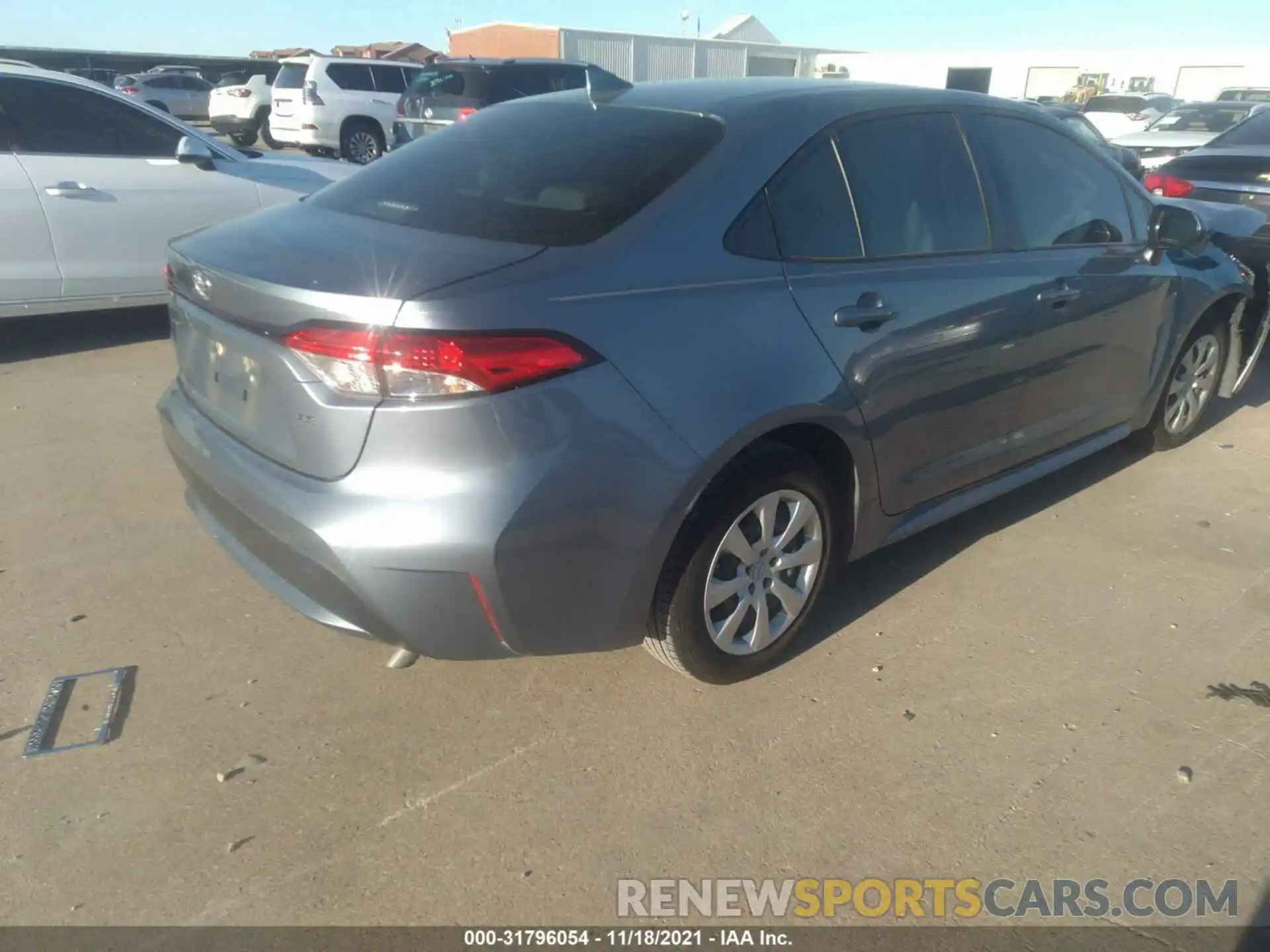 4 Photograph of a damaged car JTDEPMAE1MJ146586 TOYOTA COROLLA 2021