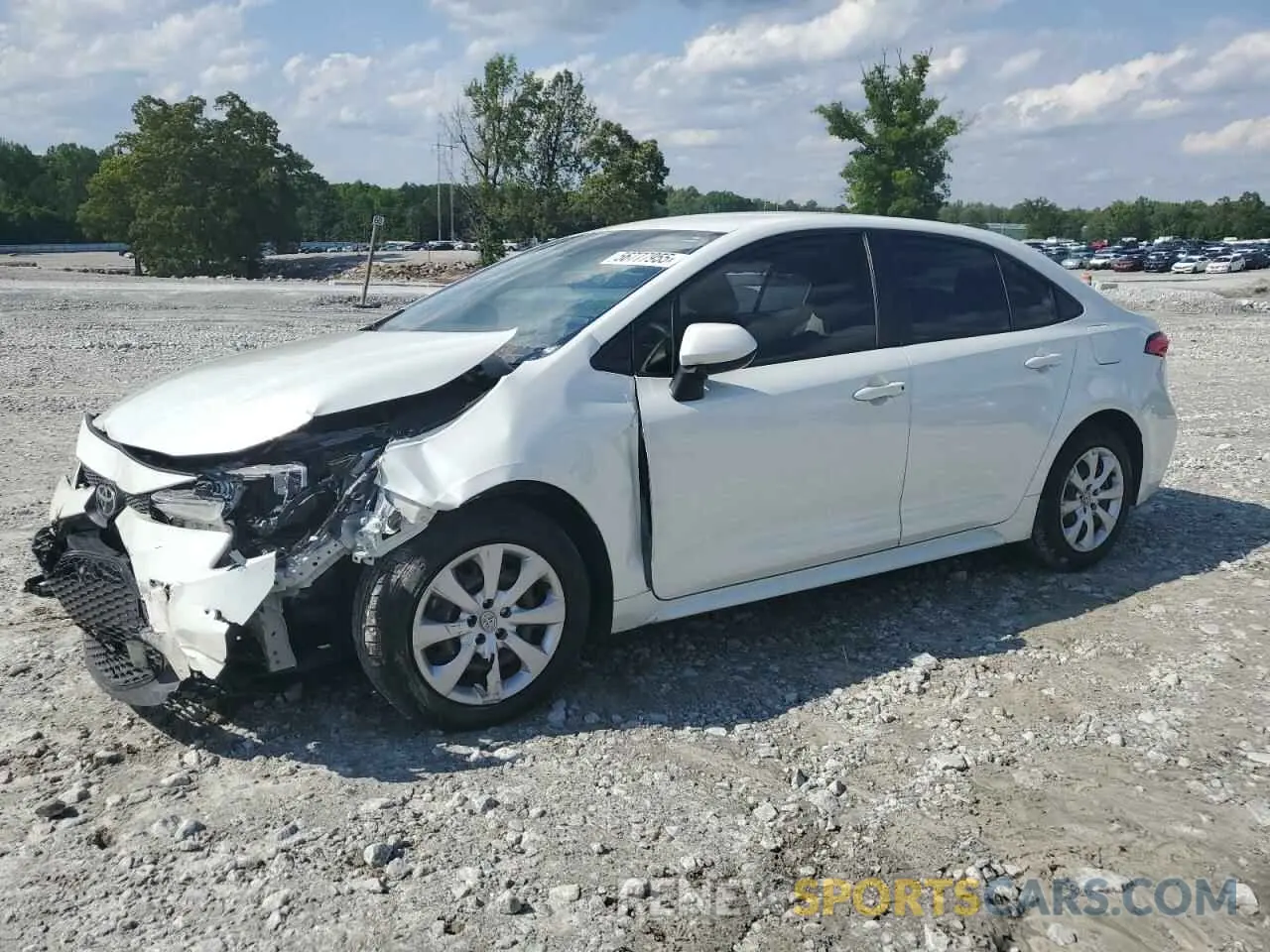 1 Photograph of a damaged car JTDEPMAE1MJ147463 TOYOTA COROLLA 2021