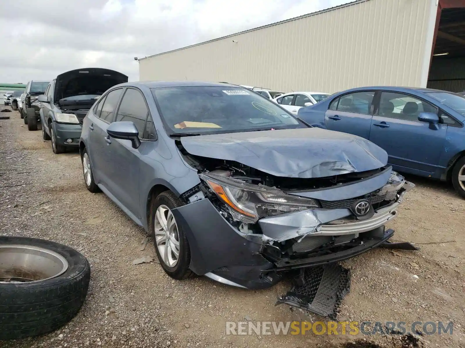 1 Photograph of a damaged car JTDEPMAE1MJ149973 TOYOTA COROLLA 2021