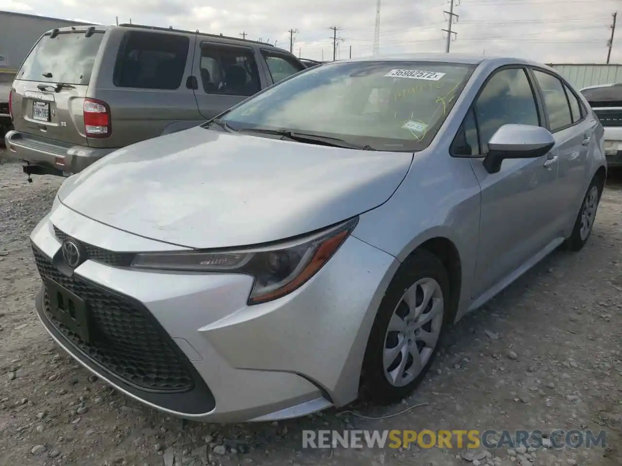 2 Photograph of a damaged car JTDEPMAE1MJ149990 TOYOTA COROLLA 2021