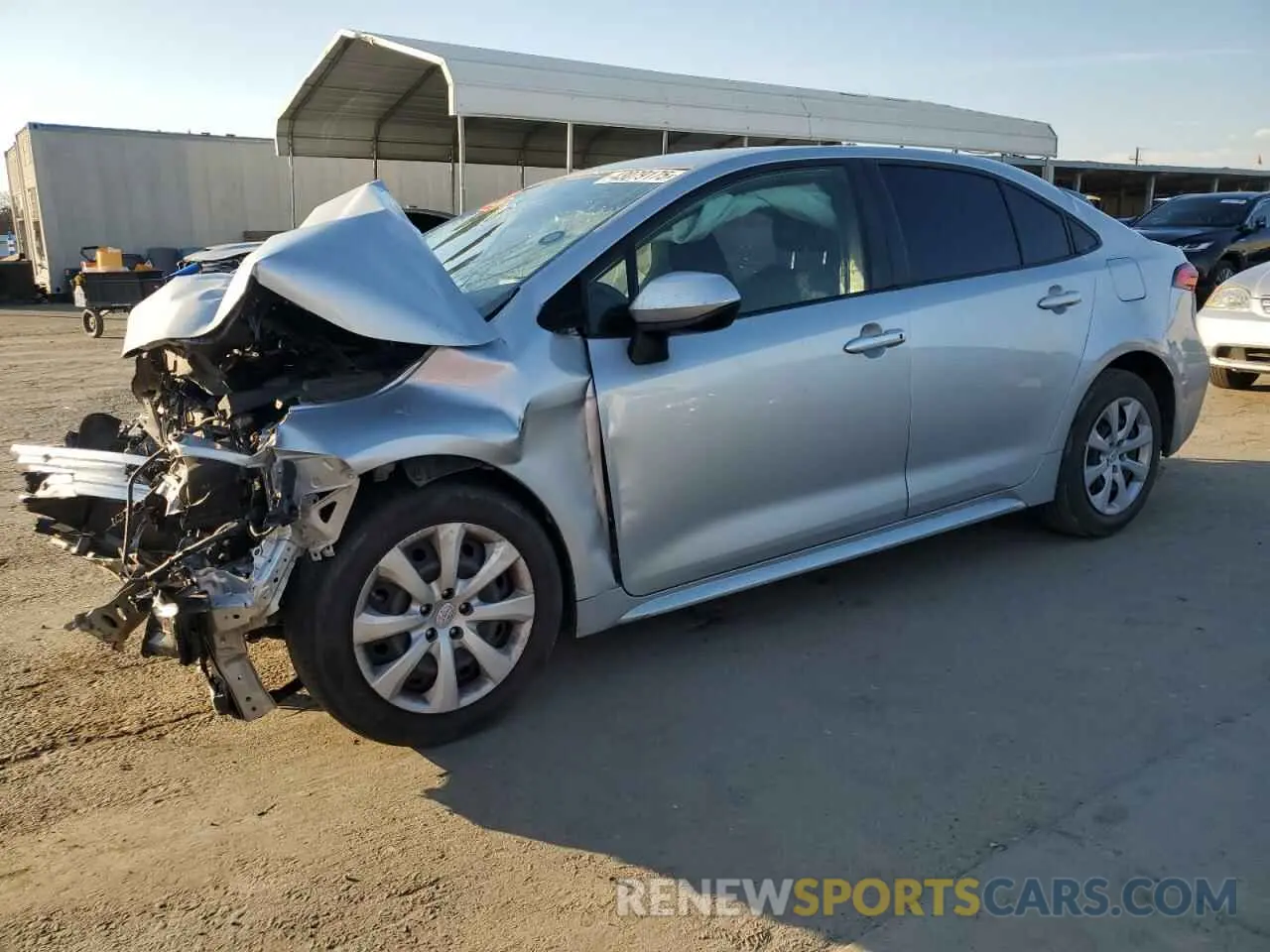 1 Photograph of a damaged car JTDEPMAE1MJ151562 TOYOTA COROLLA 2021