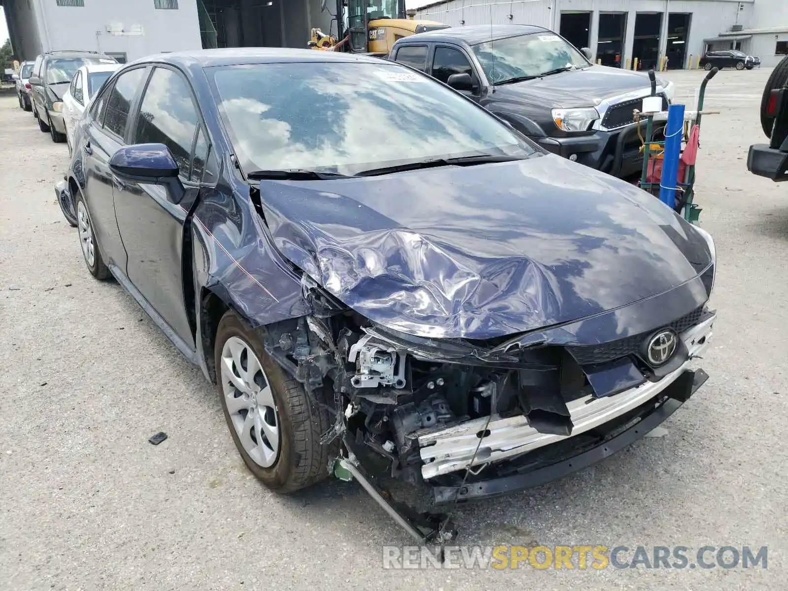 1 Photograph of a damaged car JTDEPMAE1MJ157023 TOYOTA COROLLA 2021