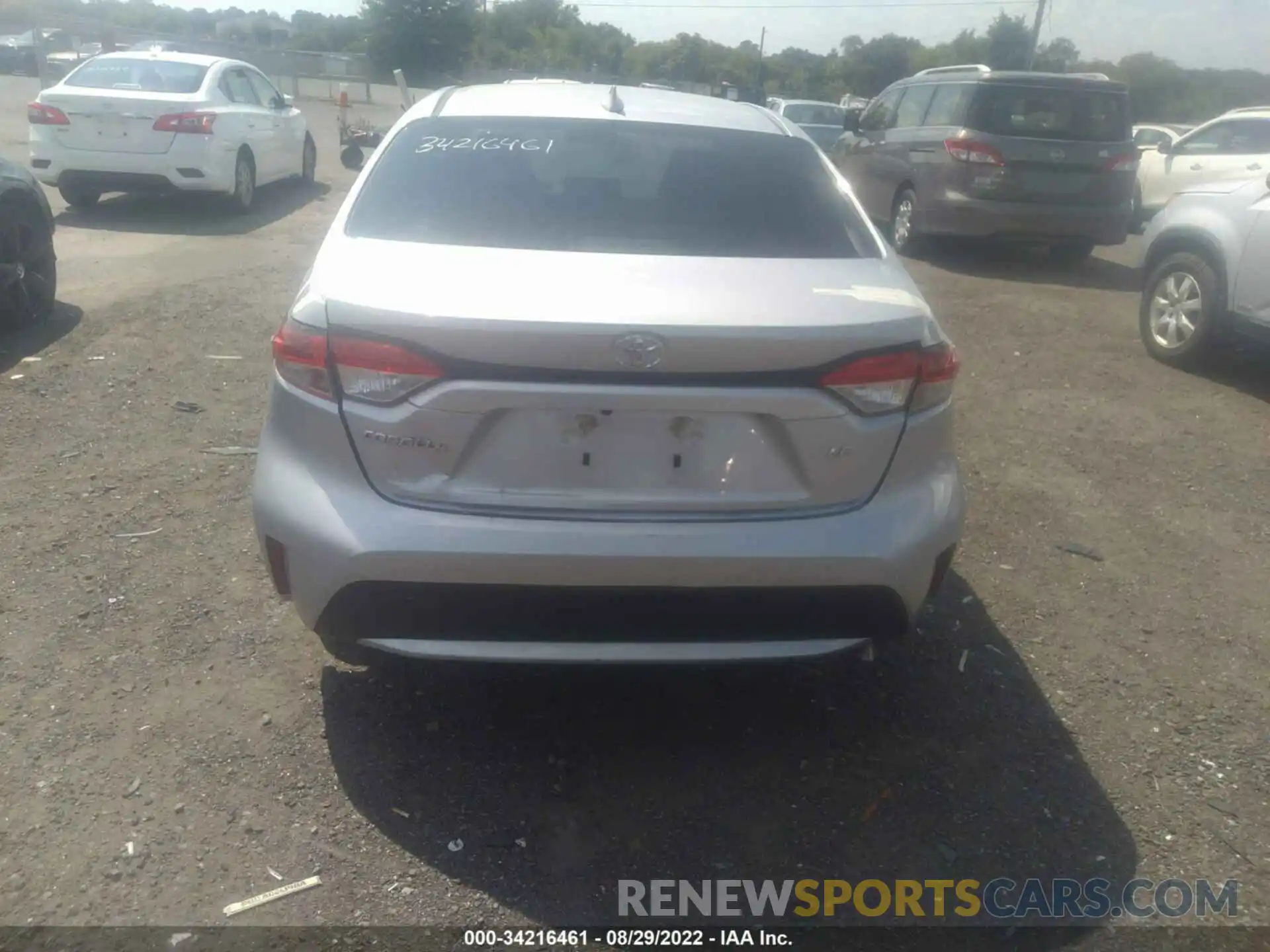 6 Photograph of a damaged car JTDEPMAE1MJ161363 TOYOTA COROLLA 2021