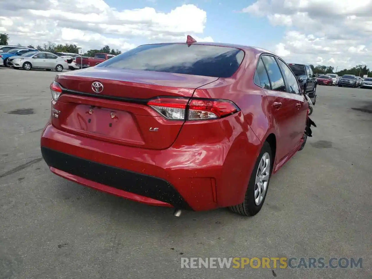 4 Photograph of a damaged car JTDEPMAE1MJ162531 TOYOTA COROLLA 2021