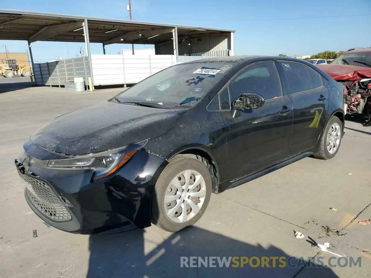 1 Photograph of a damaged car JTDEPMAE1MJ169446 TOYOTA COROLLA 2021