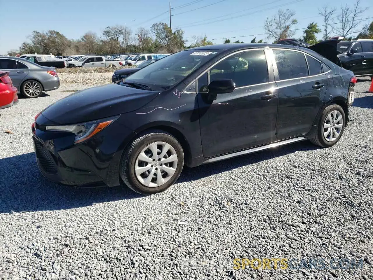 1 Photograph of a damaged car JTDEPMAE1MJ174484 TOYOTA COROLLA 2021
