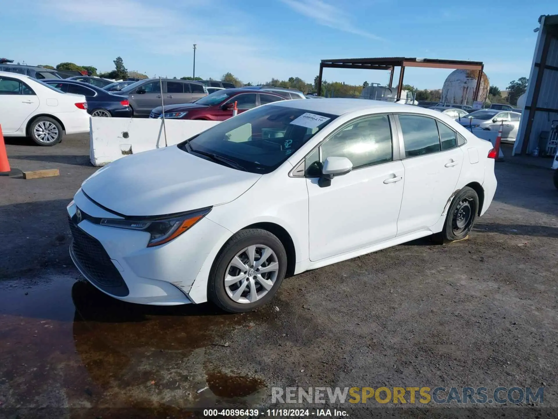 2 Photograph of a damaged car JTDEPMAE1MJ179622 TOYOTA COROLLA 2021