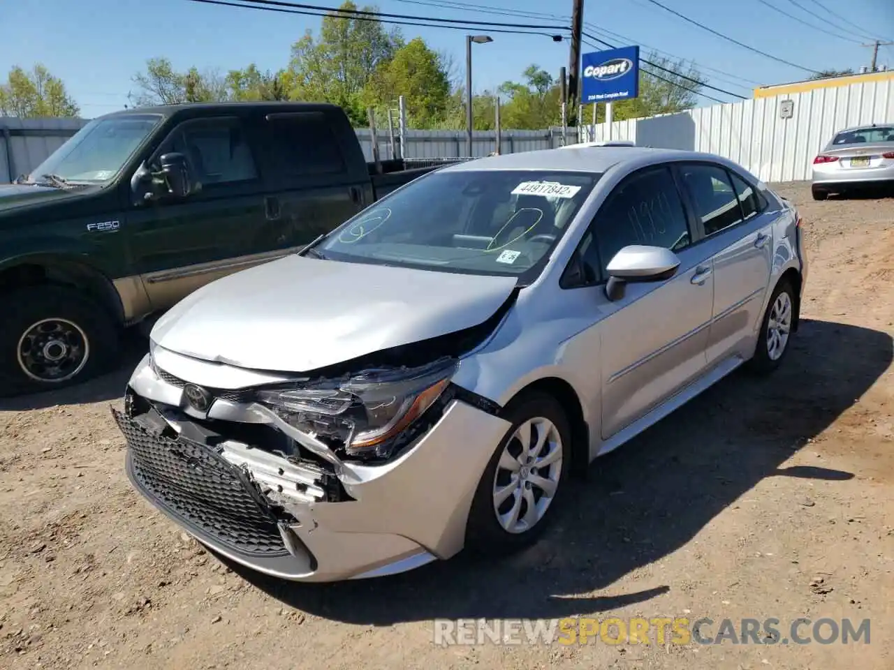 2 Photograph of a damaged car JTDEPMAE1MJ184125 TOYOTA COROLLA 2021