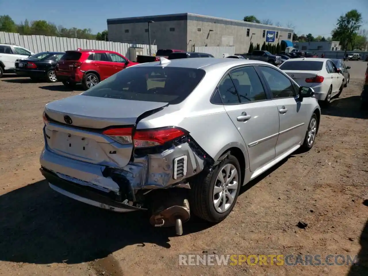 4 Photograph of a damaged car JTDEPMAE1MJ184125 TOYOTA COROLLA 2021