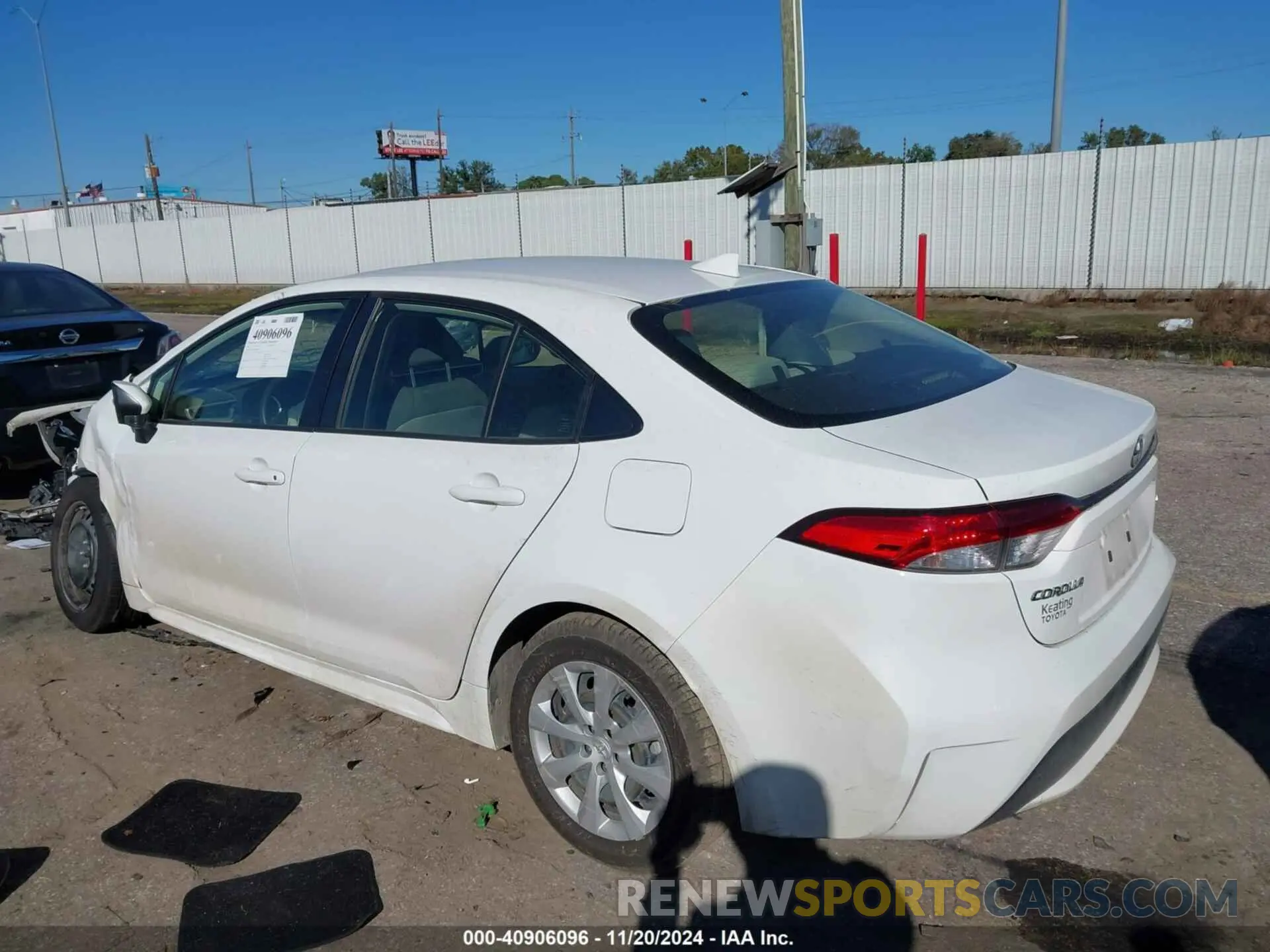 3 Photograph of a damaged car JTDEPMAE1MJ186943 TOYOTA COROLLA 2021