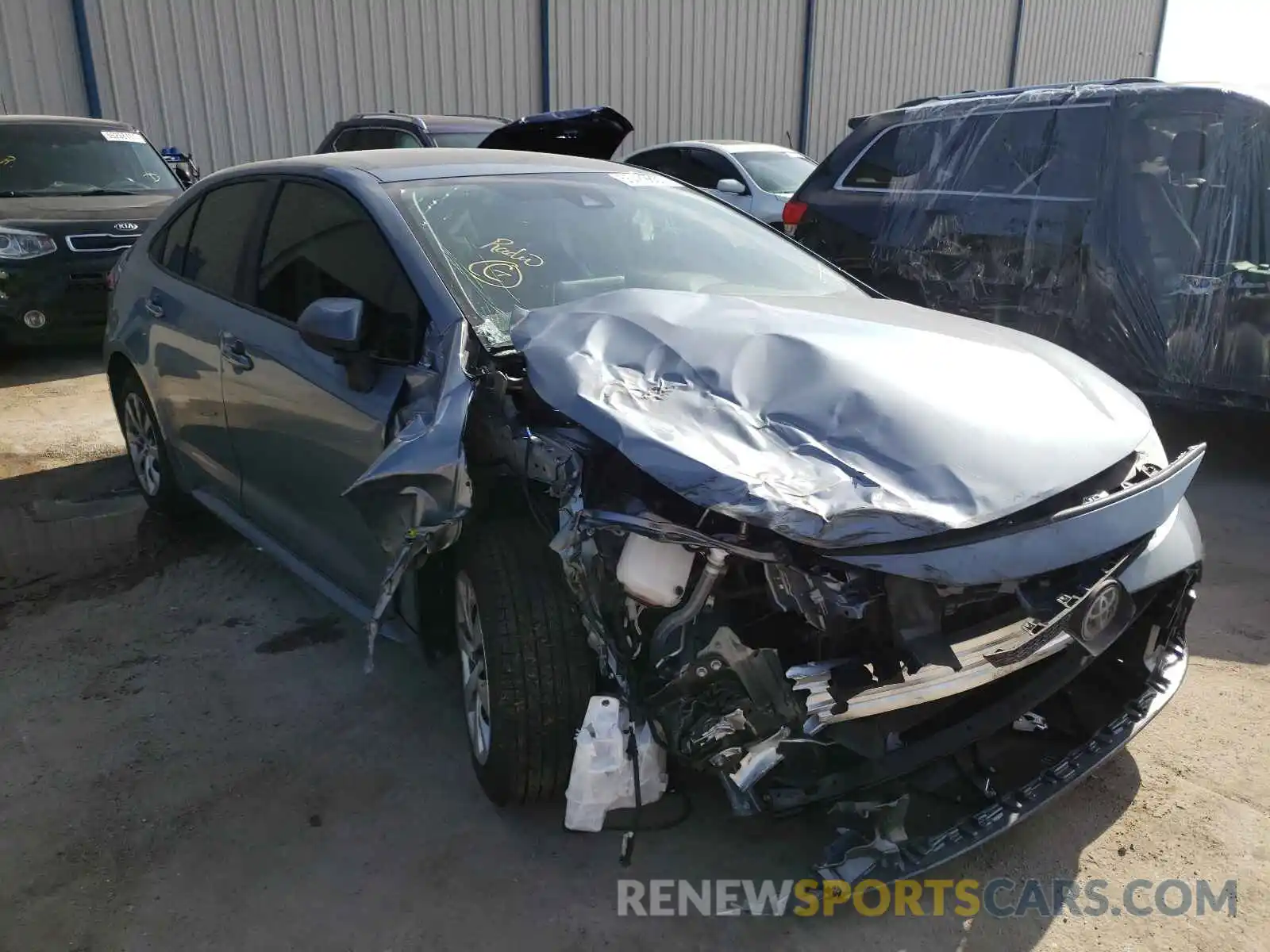 1 Photograph of a damaged car JTDEPMAE1MJ187719 TOYOTA COROLLA 2021