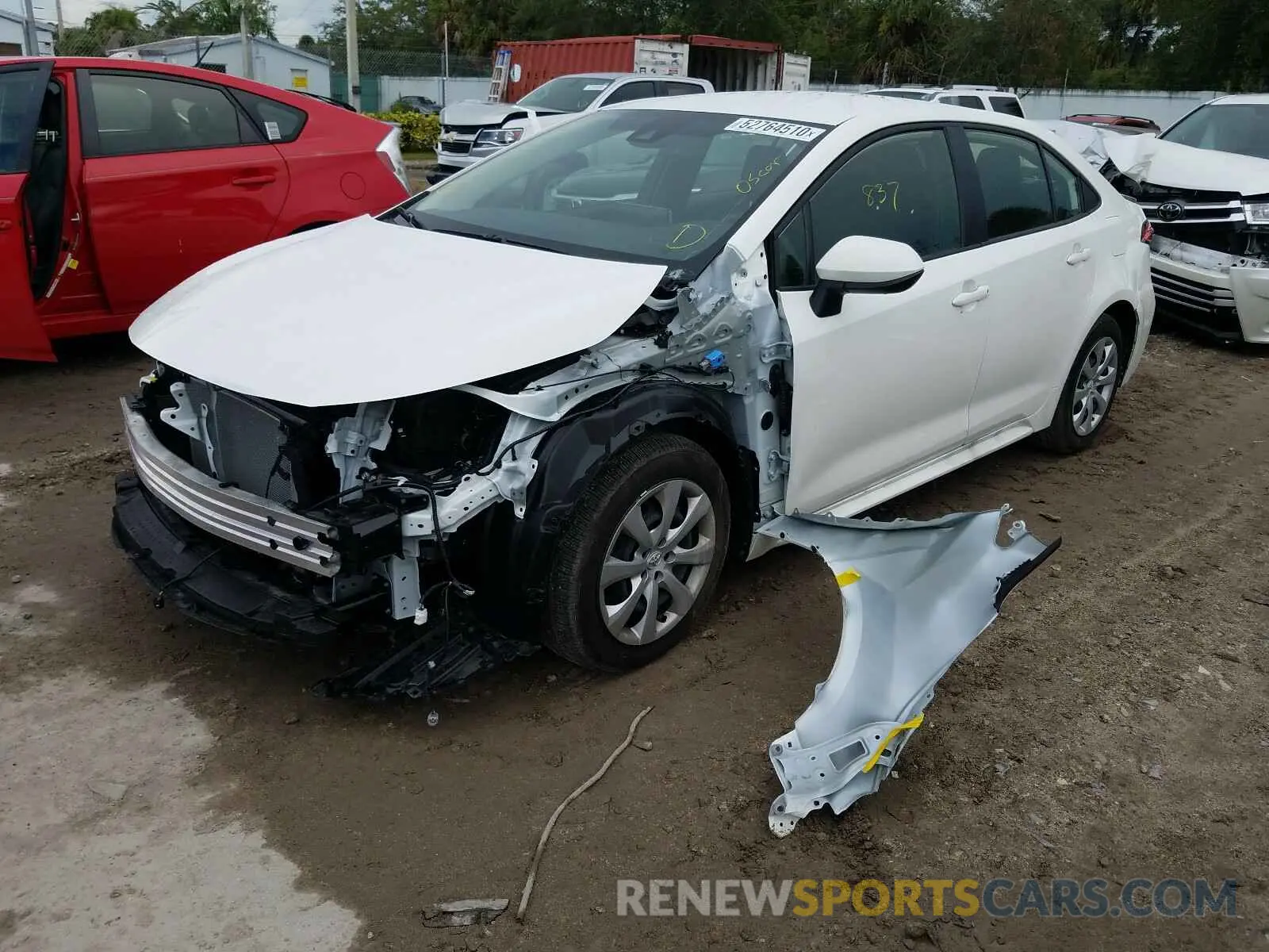 2 Photograph of a damaged car JTDEPMAE2MJ117887 TOYOTA COROLLA 2021