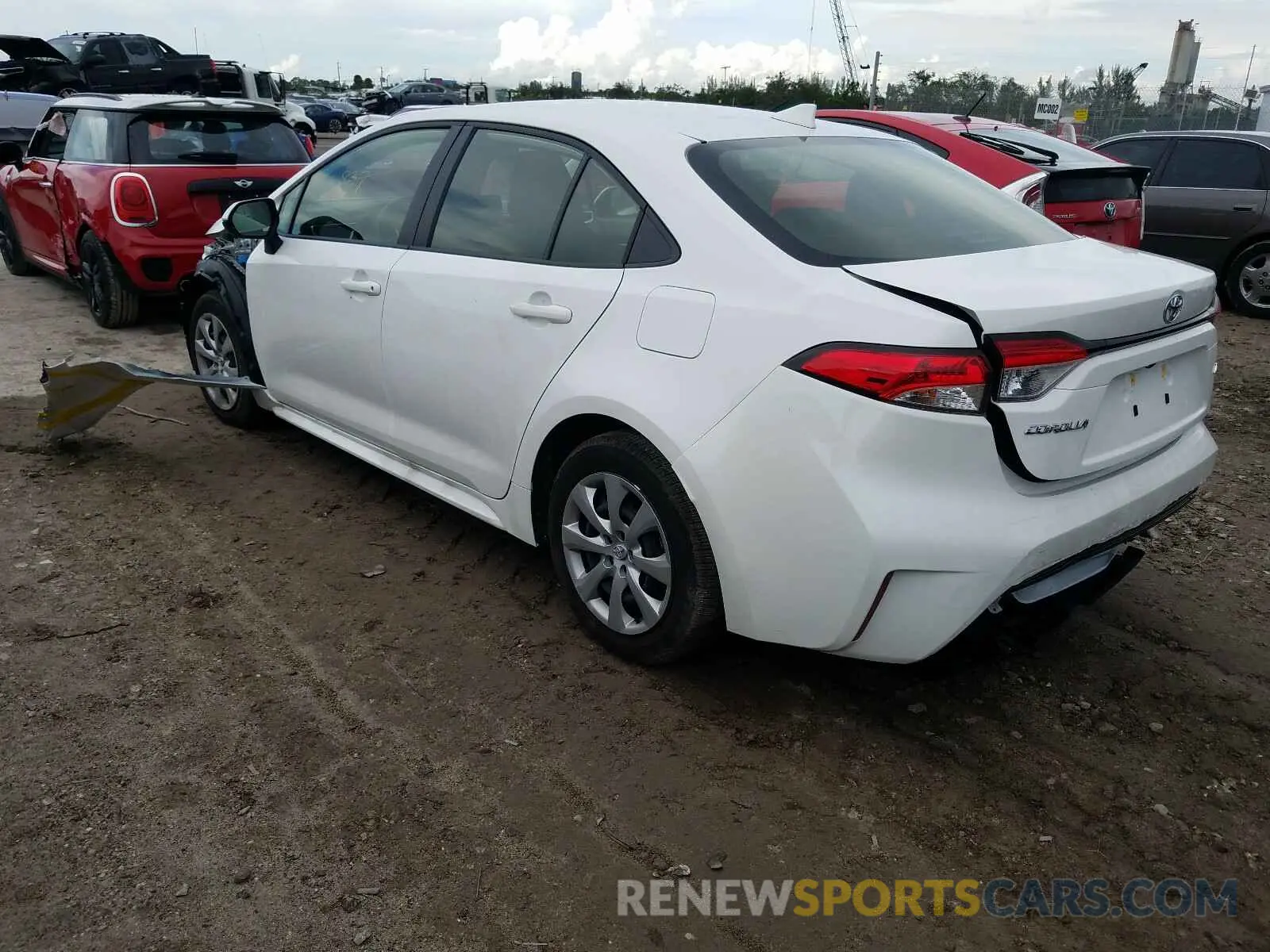 3 Photograph of a damaged car JTDEPMAE2MJ117887 TOYOTA COROLLA 2021