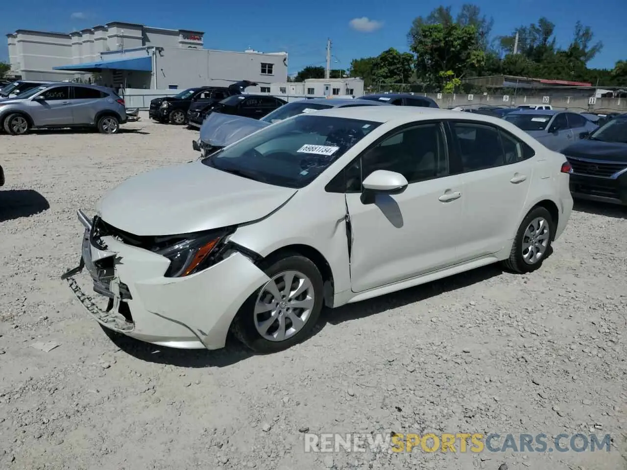 1 Photograph of a damaged car JTDEPMAE2MJ118912 TOYOTA COROLLA 2021
