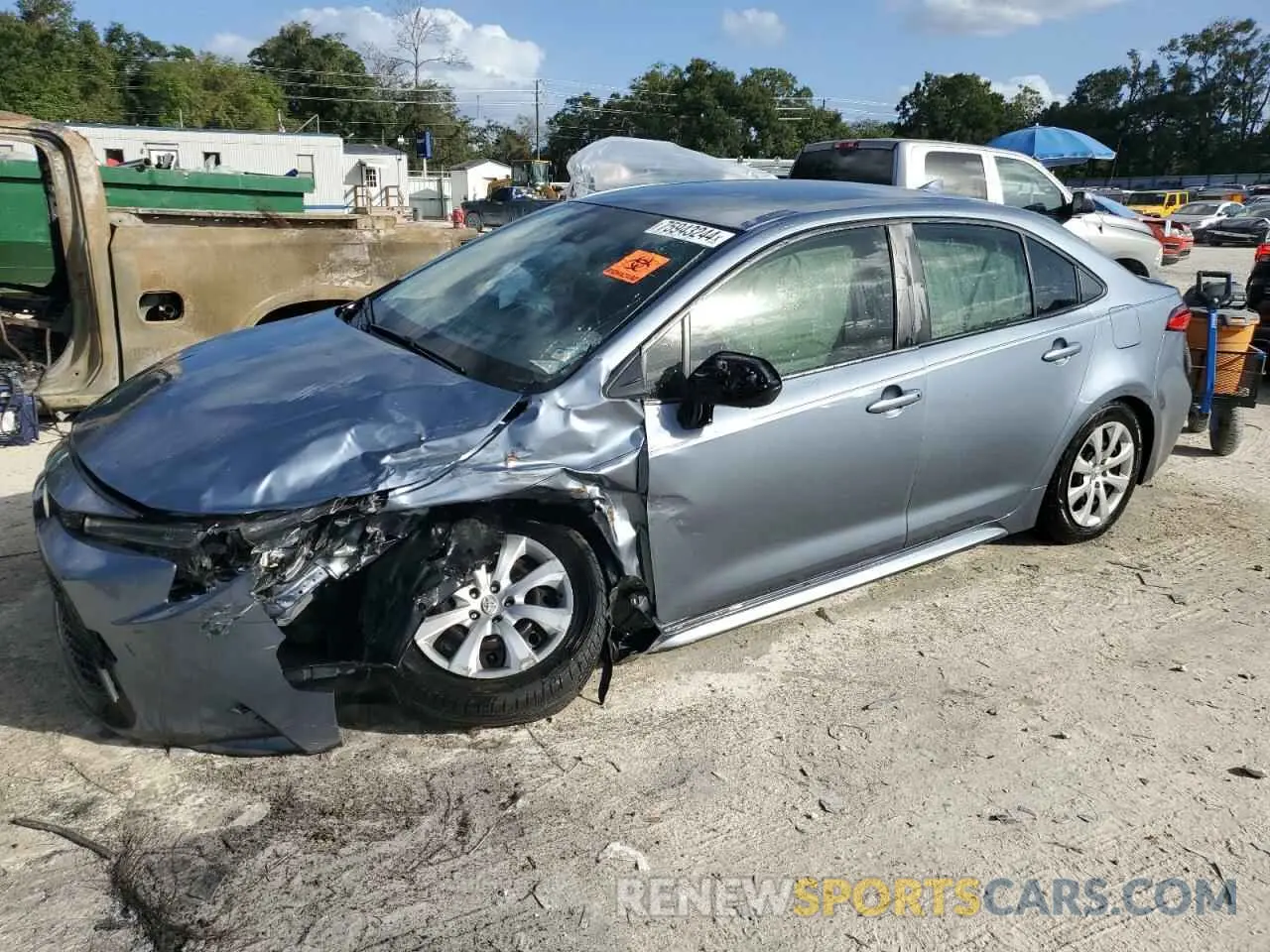 1 Photograph of a damaged car JTDEPMAE2MJ118960 TOYOTA COROLLA 2021