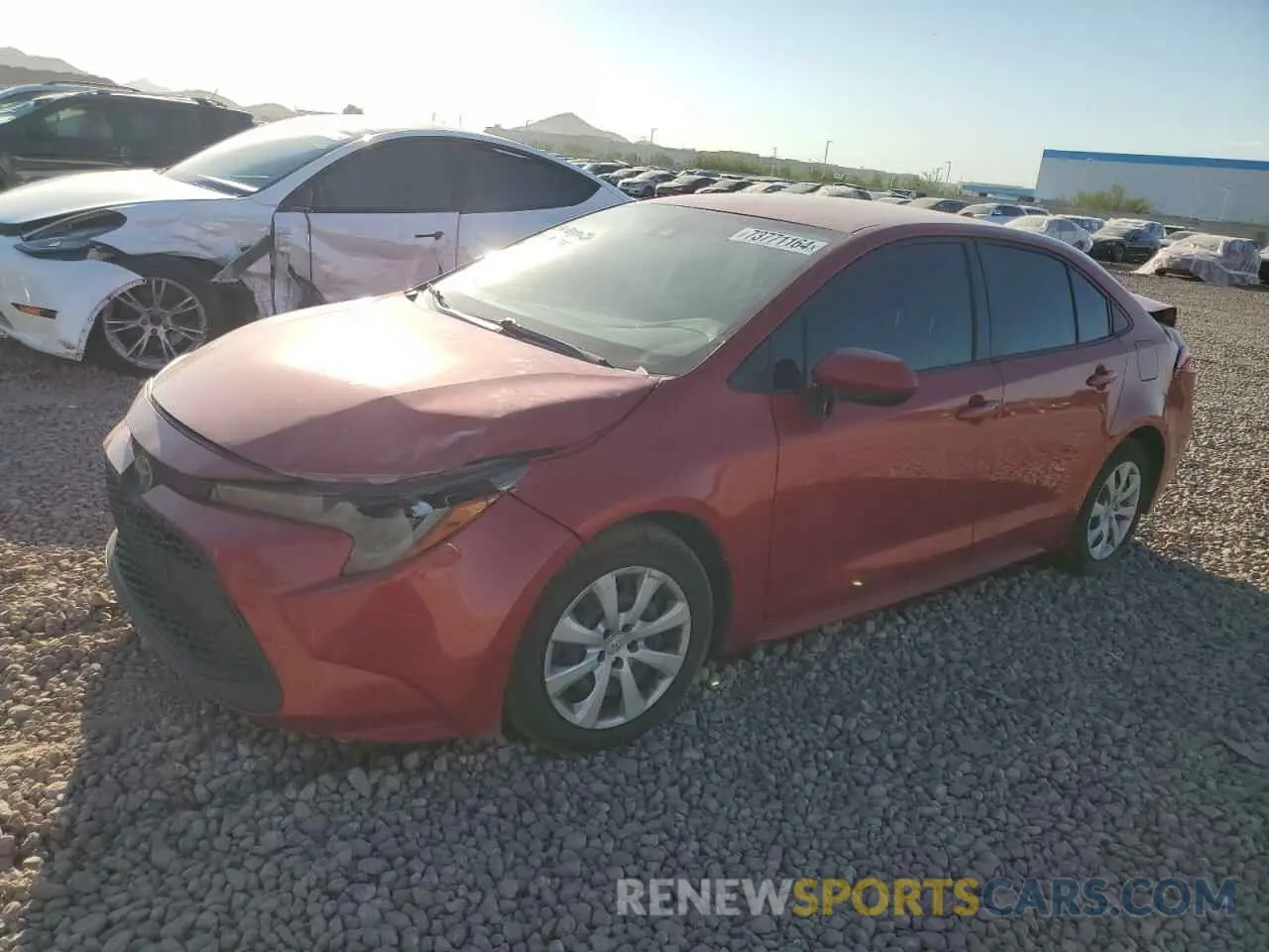1 Photograph of a damaged car JTDEPMAE2MJ125777 TOYOTA COROLLA 2021